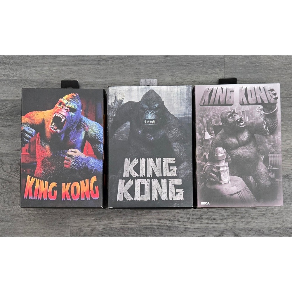 NECA King Kong 7" Scale Action Figure Lot (Set of 3) New‎